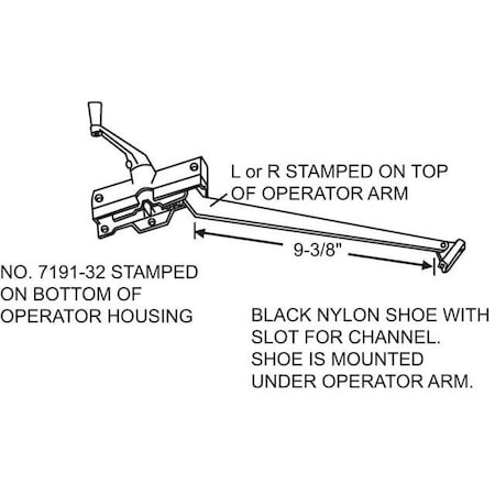 Strybuc Casement Operator Stone 750-0565616